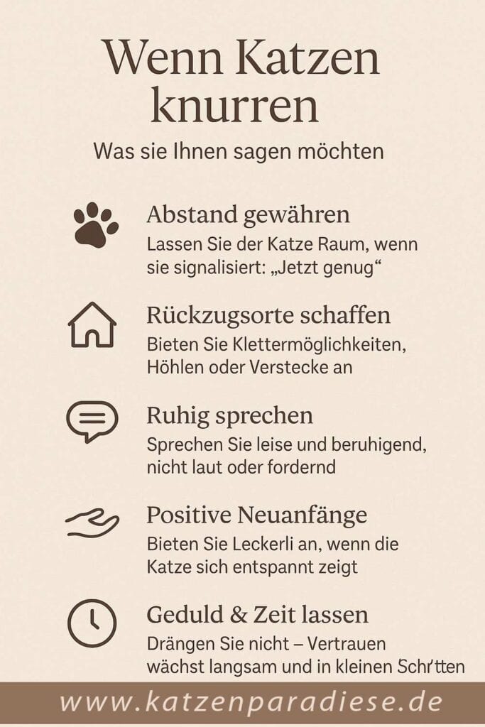 Wenn Katzen knurren – 5 Tipps für Ruhe, Vertrauen und Verständnis Wenn Katzen knurren – 5 Tipps für Ruhe, Vertrauen und Verständnis