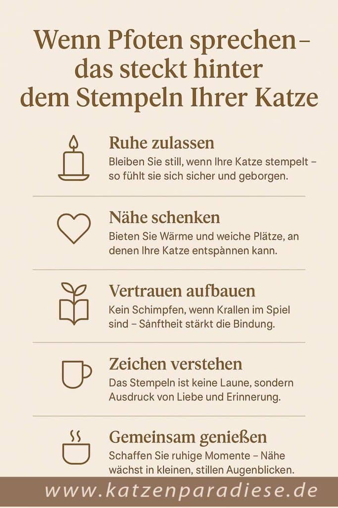 Warum stempeln Katzen? Infografik Warum stempeln Katzen? Infografik