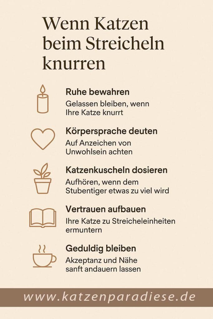 Wieso knurren Katzen beim Streicheln? Infografik Wieso knurren Katzen beim Streicheln? Infografik