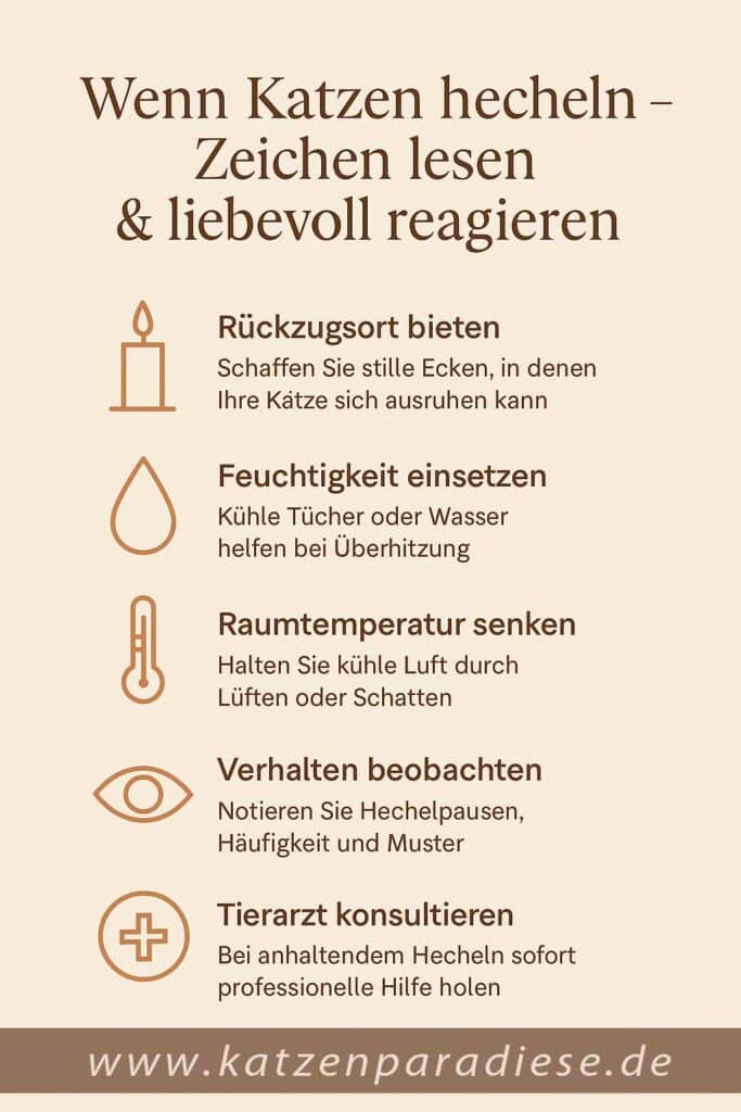 Was tun, wenn die Katze hechelt?