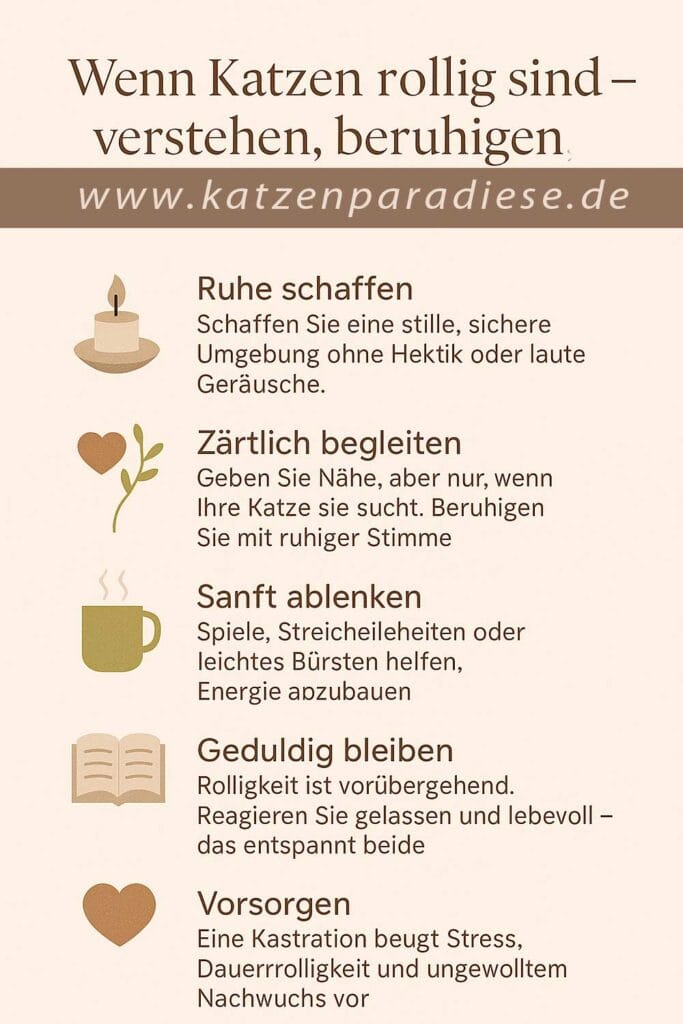 Wenn Katzen rollig sind – 5 Tipps, wie Sie Ihre Katze beruhigen und liebevoll begleiten Wenn Katzen rollig sind – 5 Tipps, wie Sie Ihre Katze beruhigen und liebevoll begleiten